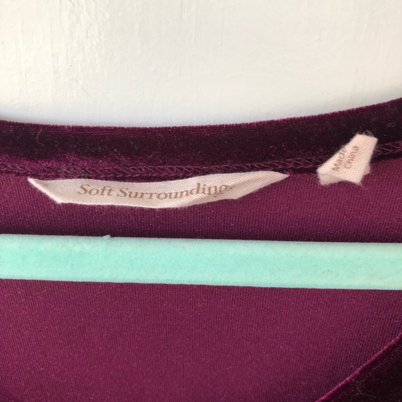 Soft Surroundings Velvet Dress (IT HAS POCKETS) - Picture 9 of 14